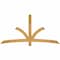 Ekena Millwork Davenport Rough Sawn Timber Gable Bracket, Western Red Cedar, 84"W x 42"H x 4"D x 4"F, 12/12 Pitch GBW084X42X0404DAV00RWR - alternate 1